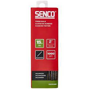 SENCO DA21EABR 2" 15 Gauge Angled Finish Nails, Galvanized Finish 1,000 Count Pack