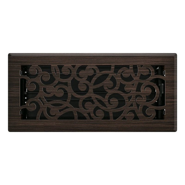 Imperial RG3365 Wonderland Decorative Floor Register, 4 x 10-Inch, Oil Rubbed Bronze