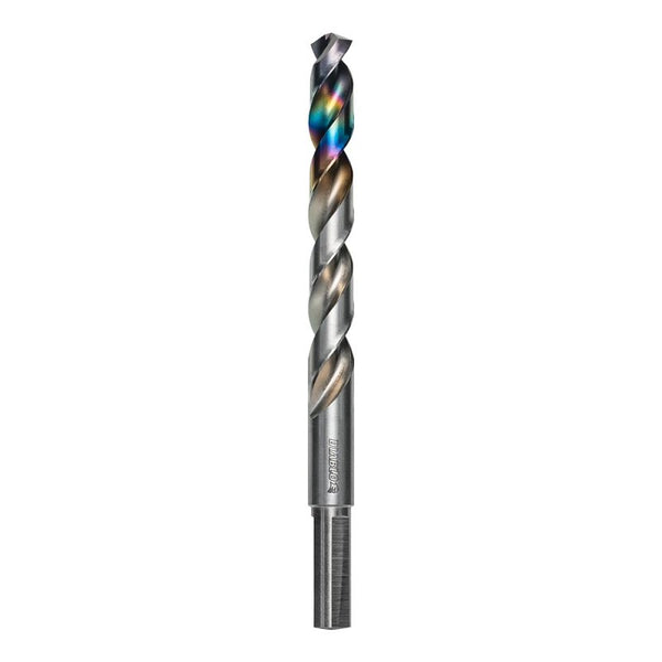 Diablo Metal Demon Drill Bit with Thermal Shield Protective Coating for Mild, Hardened and Stainless Steel - 5.6" Length, 27/64" Dia., 3-Flats Reduced Shank - DMD2764JP1