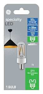 GE Lighting 93129027 LED Light Bulb, Clear, Filament Design, 4-Watts, 500 Lumens - Quantity 1