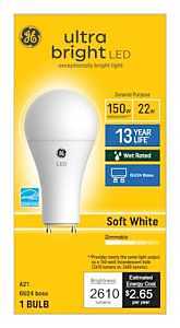 GE Lighting 93129364 GE LED 22W A21 Bulb - Quantity 1