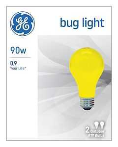 GE Lighting 61435 90 Watt Yellow Bug Light 2 Count