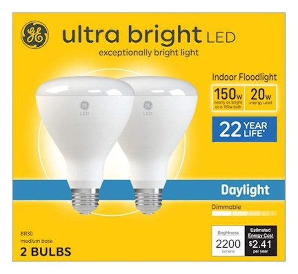 GE 93130932 LED Flood Bulb, Frost