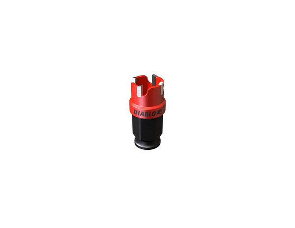 Diablo Steel Demon Carbide Teeth Hole Cutter with Snap-Lock Plus Mandrel System - Ideal for Cutting Metals, Panels and Steel Studs - 3/4" Diameter, 1/4" Length - DHS0750CF