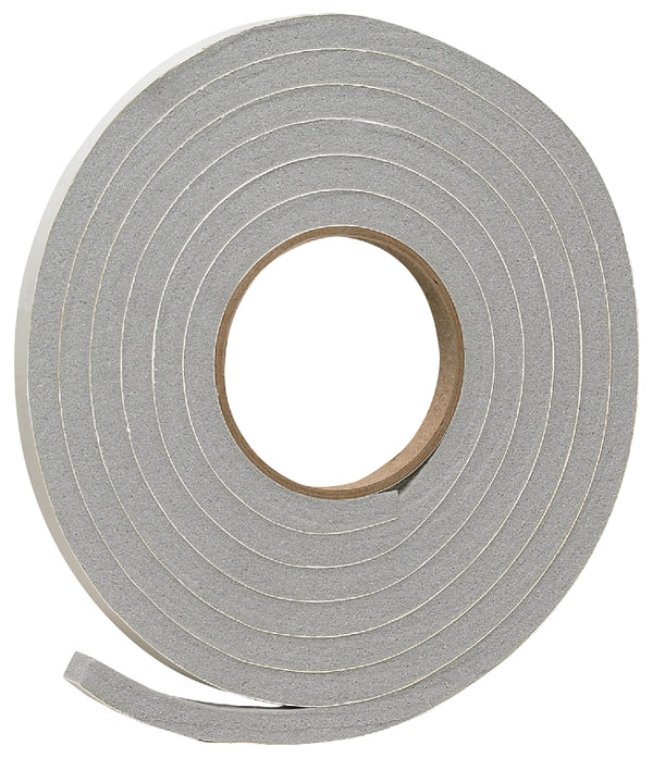 Frost King Vinyl Foam Tape - Closed Cell - Moderate Compression, 1/2 W", 3/8" Thick, 10' L, Grey V445H