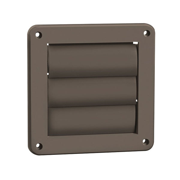 Lambro Industries Inc Dryer Vent Face Plate, Louvered, Brown, 4-In. 2677B