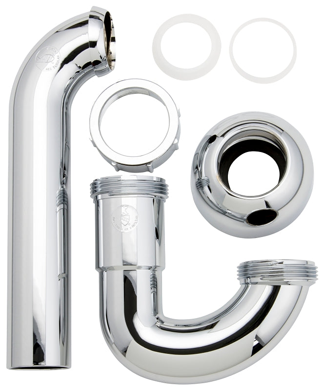 Plumb Pak K400PC P Trap, 1 1/2 or 1 1/4, Chrome