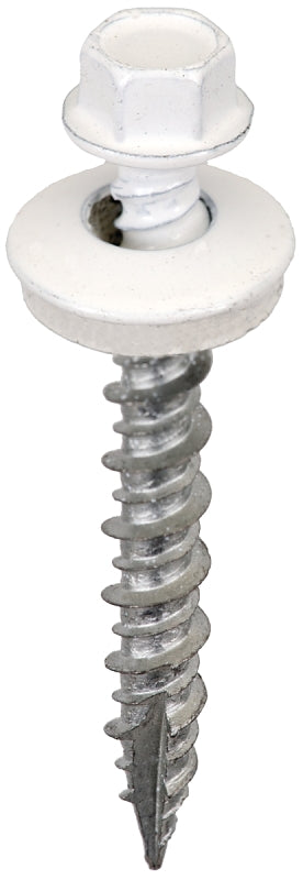 Acorn SW-MW15BW250 bright white #9 x 1-1/2 in hex head roofing screw with EPDM washer