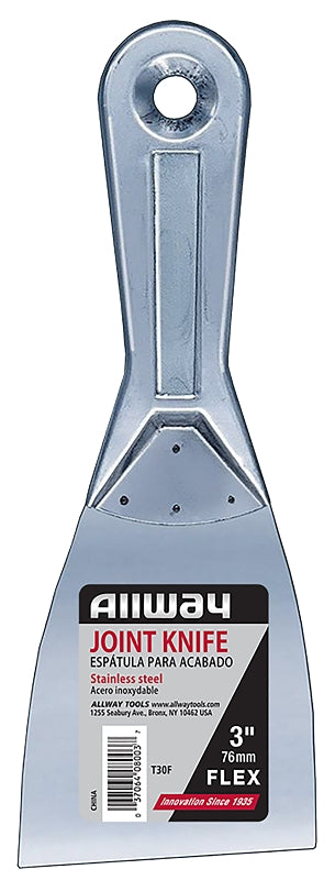 Allway Tools 3-Inch Tempered Steel Metal Handle Flexible Wall Scraper