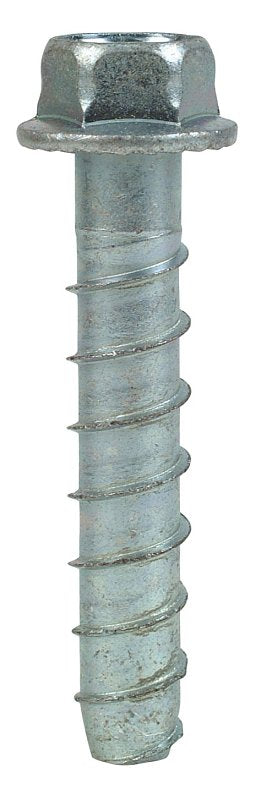 SIMPSON STRONG-TIE CO THD50300HF1 Titen HD Heavy-Duty Screw Anchor, 1/2 in Dia, 3 in L, Carbon Steel, Zinc Gray