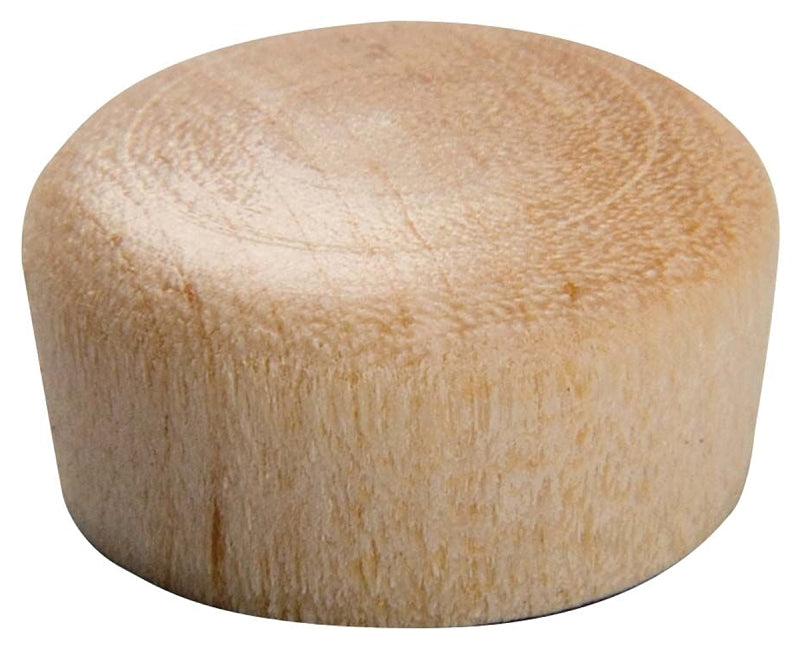 Waddell 8200.38-CS Hardwood Round Head Screwhole Plug