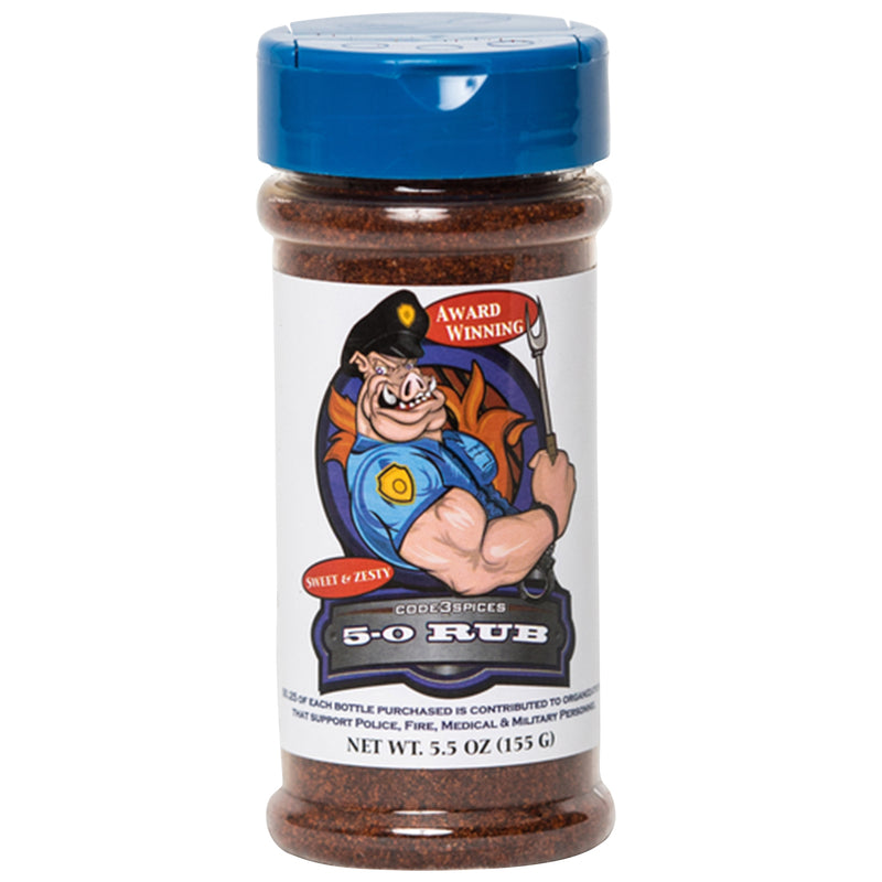 CODE 3 SPICES 5 0 Rub, 6 OZ