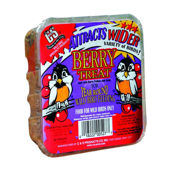 C&S Products C&S CS12527 11.75 Oz Berry Treat Suet 100214565 (12-Pack)