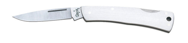Case WR XX Pocket Knife Brushed Stainless Executive Lockback Item #004 - (M1059L SS) - Length Closed: 3 1/8 Inches