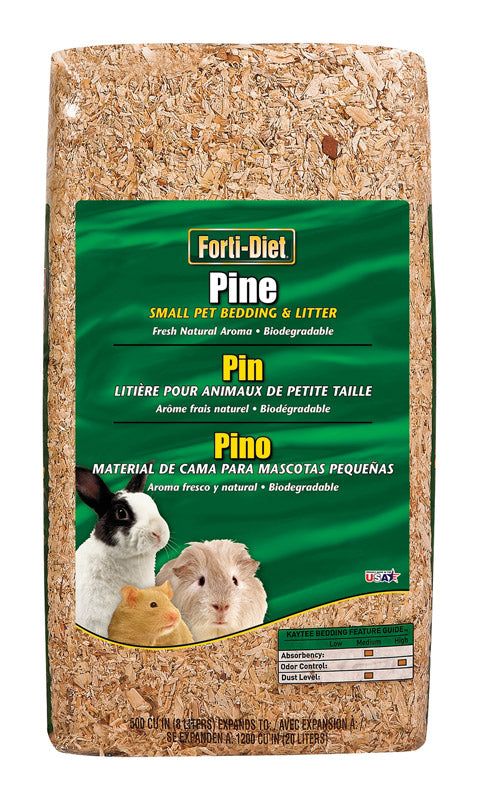 Kaytee Small Animal Pine Bedding For Pet Guinea Pigs, Rabbits, Hamsters, Gerbils, and Chinchillas, 19.7 Liter