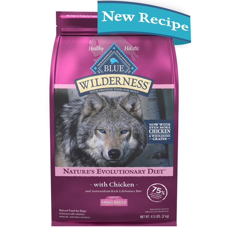Blue Buffalo Wilderness Adult Small Breed Dry Dog Food Real Chicken with Natural Ingredients 597168