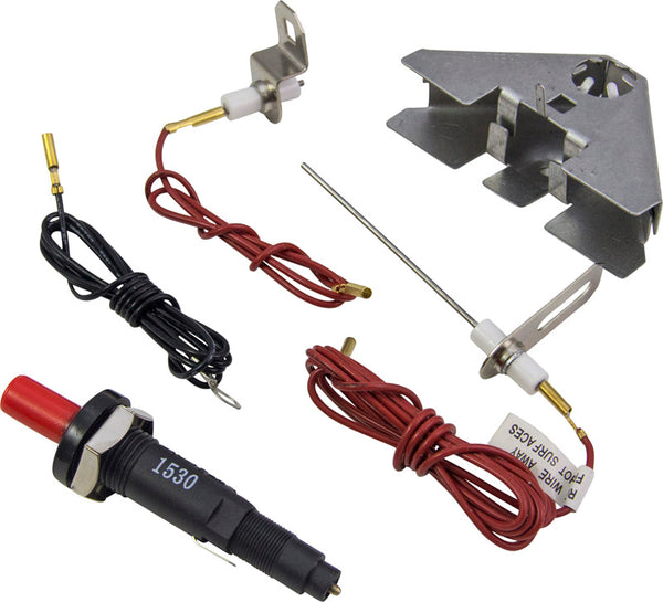 Char-Broil Universal Dual-Spark Piezo Ignitor,Black/Red/silver, Grill & Smoker: Small 1666551P06