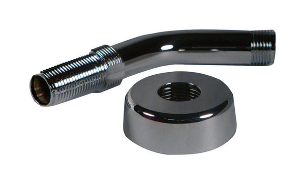 New Us Hardware P-040c Chrome Plastic Shower Arm & Flange Mobile Home 6440531