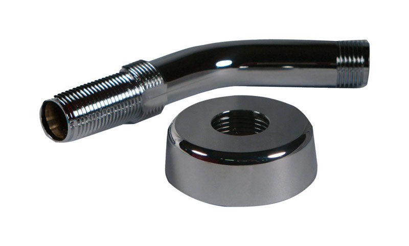 New Us Hardware P-040c Chrome Plastic Shower Arm & Flange Mobile Home 6440531