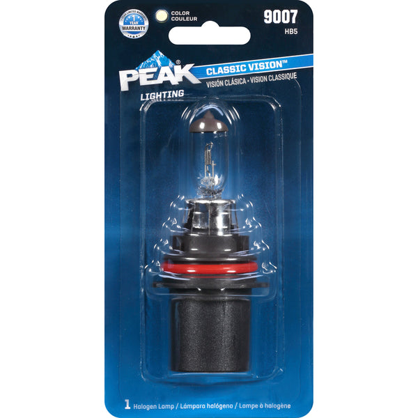 PEAK 9007-bpp Automotive Classic Vision Halogen Lamp, 12.8 V