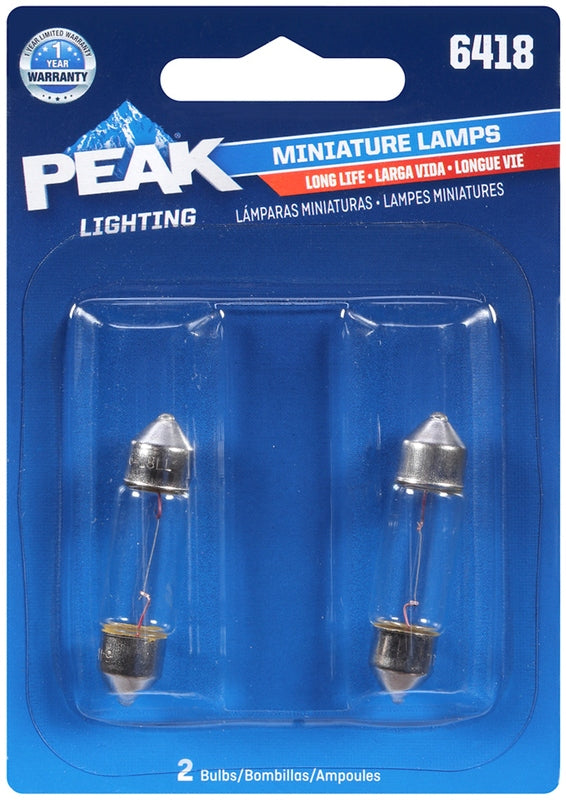 Peak Miniature 12 volt Automotive Bulb 2 pk 6418