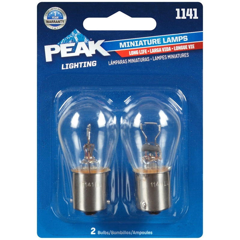 PEAK Miniature 12.8 Volt S8 Automotive Bulb 2 pk 1141