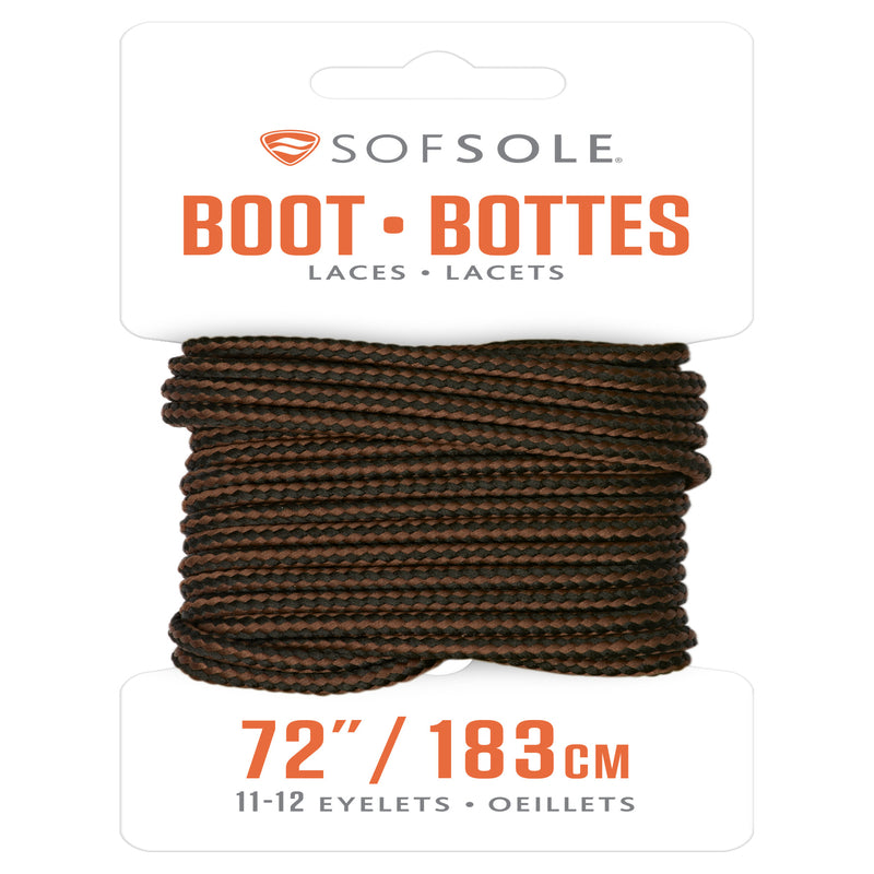 Sof Sole Boot Waxed Lace Blck/Brown, Black, Size 72