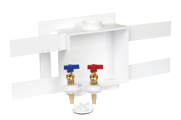 oatey company Oatey-38528 Oatey 38528 Quadtro Washing Machine Outlet Box F1807 PEX Tail Piece, 1/4" Turn, 2" Hub, White