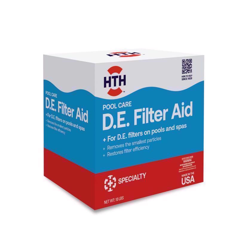 HTH 67121 Swimming Pool Care D.E. Filter Aid, Improve Filtration Efficiency and Water Clarity, 10lb
