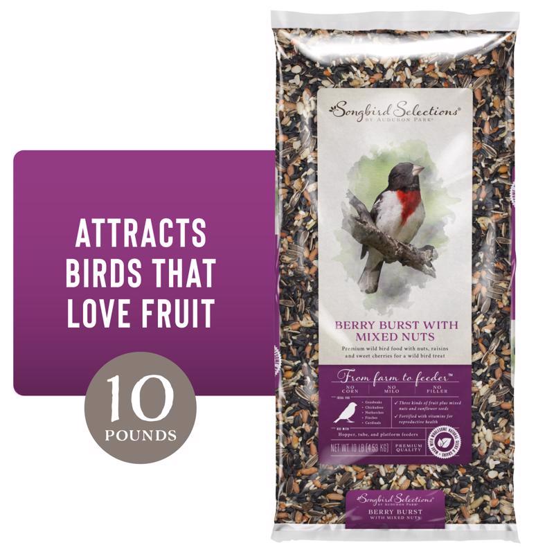 Global Harvest Foods+Songbird+Selections+Finches+Wild+Bird+Food+Fruits+and+Nuts+10+lb.+-+Case+of%3a+1%3b