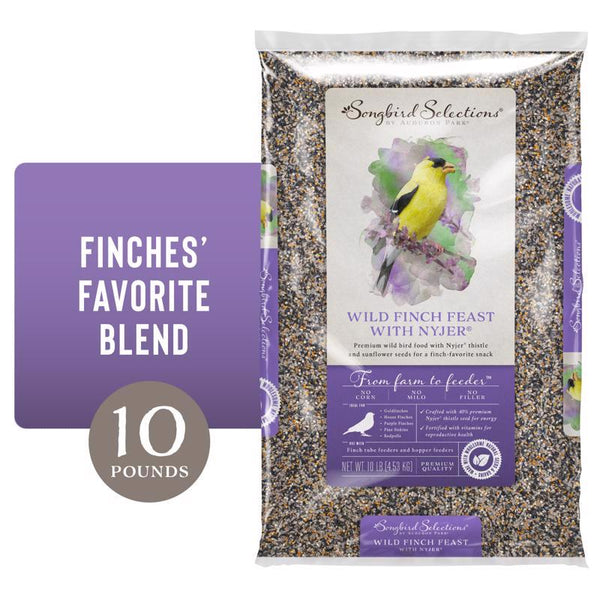 Global Harvest Foods Audubon Park Songbird Selections Finches Wild Bird Food Nyjer Seed 10 lb. 13634