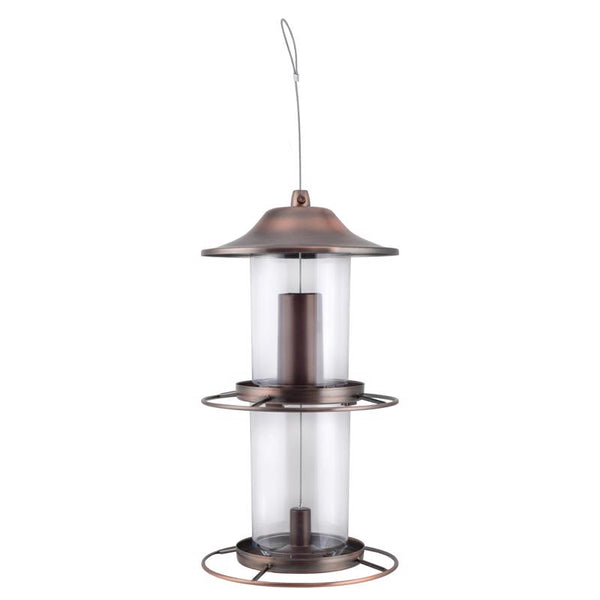 Perky-Pet 325C 2-Tier Copper Panorama Bird Feeder