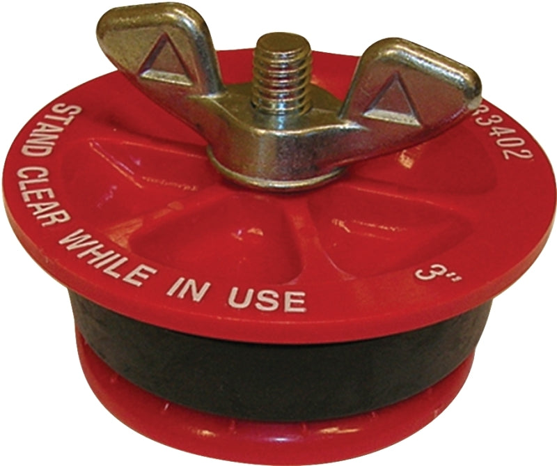 Oatey 33402 End-of-Pipe Gripper Plugs, 3 in, 5 Psi Back