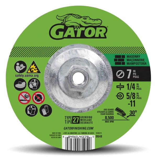 Ali Ind. Dronco America 9648 Masonry Depressed-Center Grinding Wheel