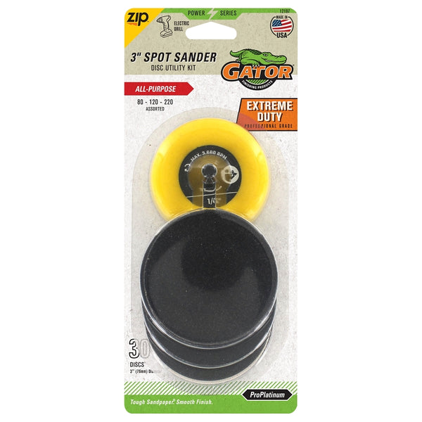 Gator 3" Spot Sander Assorted Disc Utility Kit 12197