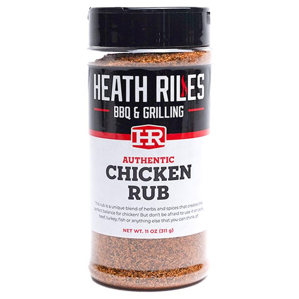 Heath Riles BBQ Rub, Chicken Rub Seasoning, Champion Pitmaster Recipe, Shaker Spice Mix, 11 oz. HRB0086
