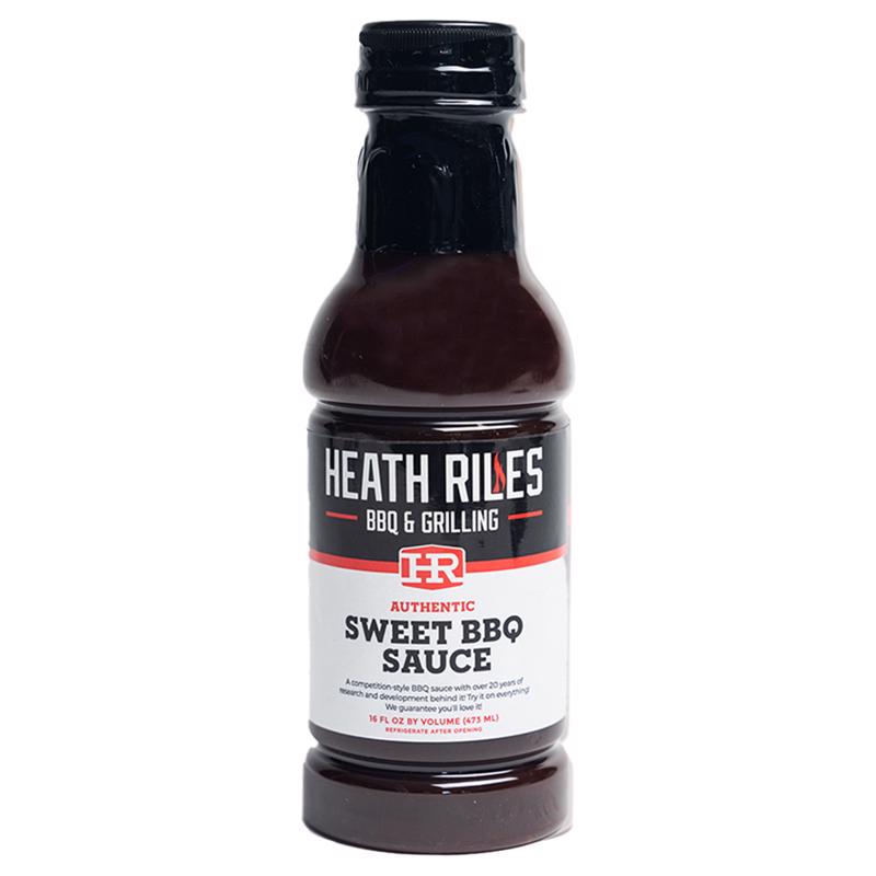 Heath Riles BBQ Sweet Barbecue Sauce, Champion Pitmaster Recipe, Bottle 16 oz.