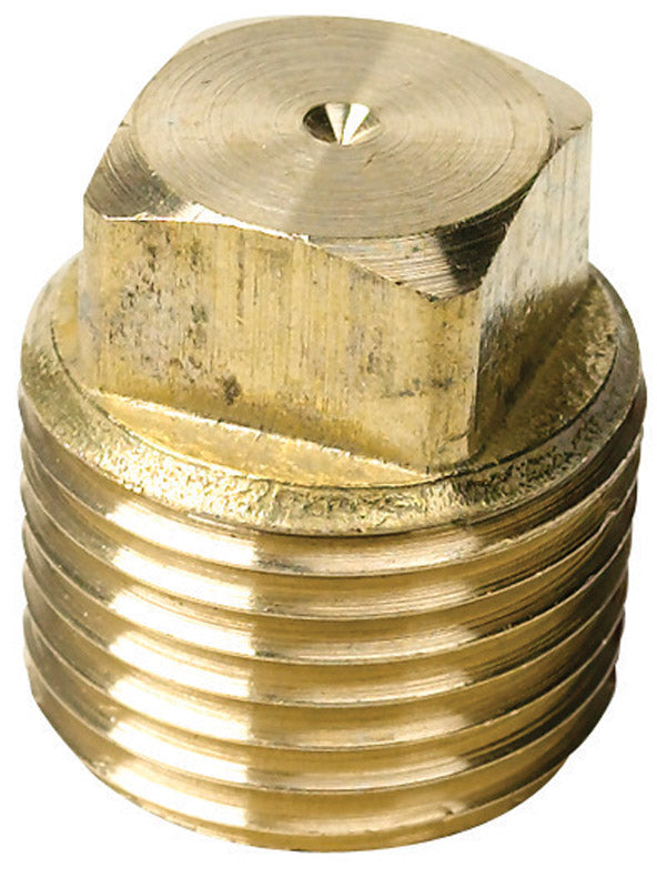 Seachoice Garboard Drain Plug, Brass Plug, Fits 1/2 in Pipe 18761