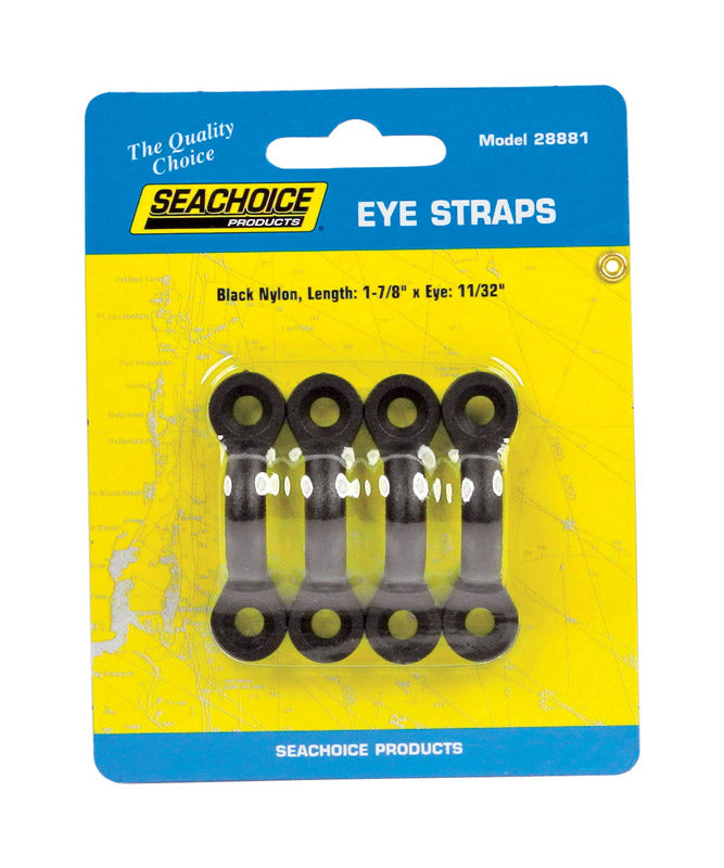 Eye Strap Black Nylon 4 per Card