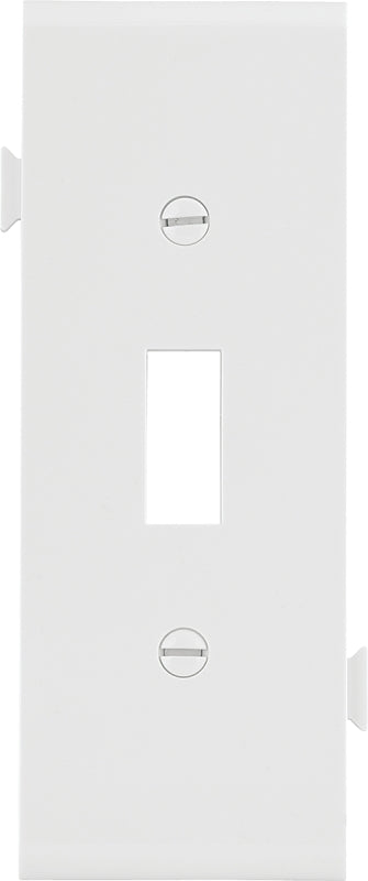 EATON Wiring STC1W Polycarbonate 1-Gang Toggle Sectional Mid Size Center Wall Plate, White