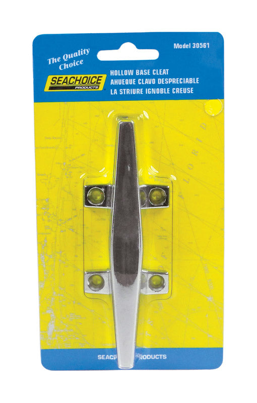 Seachoice Stainless Steel Hollow Base 4-1/2 in. Boat Dock and Anchor Line Cleat