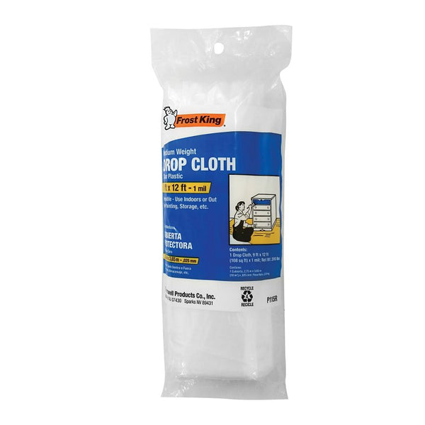 Frost King P Clear Plastic Weatherseal Tape, 1" X 45 ft, Foot T92H