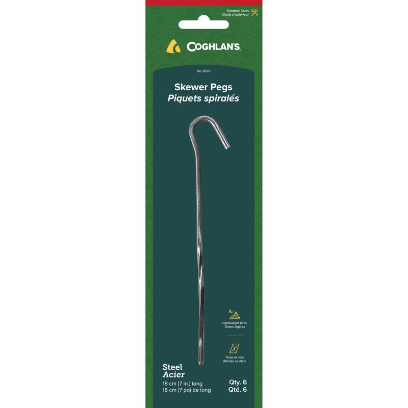 COGHLAN'S 8326 Skewer Peg, 7 in L, Steel