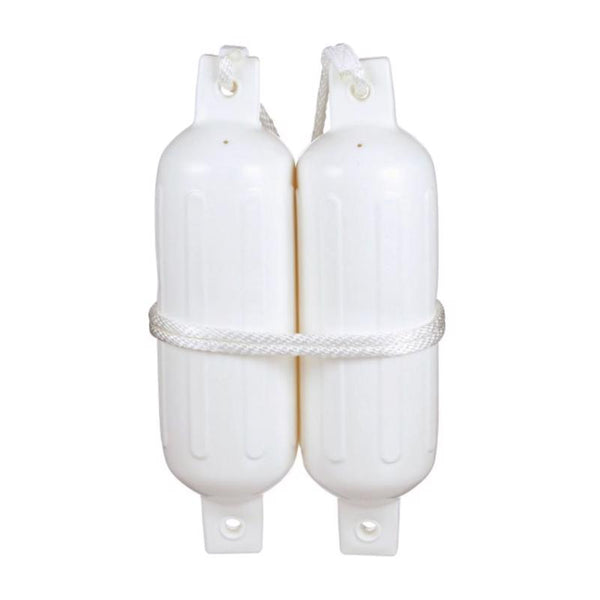 SEACHOICE Twin Eye Ribbed Fender Kit 5-1/2" x 20" 79251 White