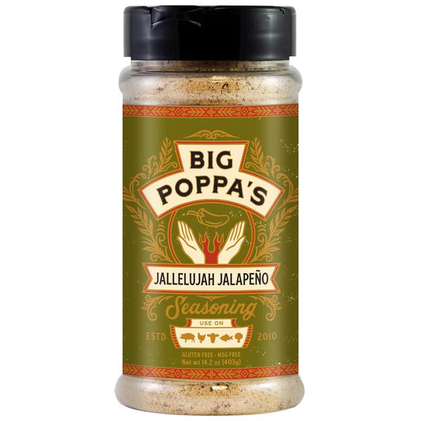Big Poppa's OW86155-C Jallelujah Jalapeno Seasoning, 14.2 oz. - Quantity 1