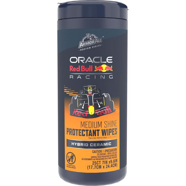 Armor All Podium Series Hybrid Ceramic Medium Shine Protectant Wipes, 25 Count, Interior Car Wipes Developed in Collaboration With Oracle Red Bull Racing E304238400