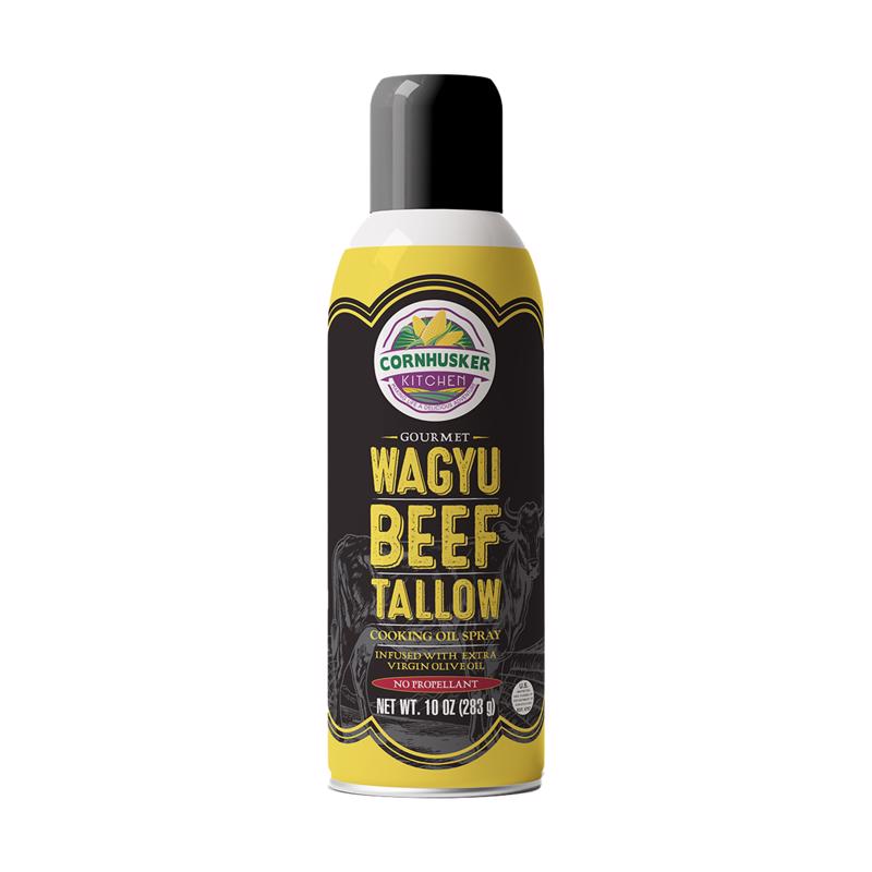 Cornhusker Kitchen Wagyu Beef Tallow Spray Cooking Spray -Gourmet Cooking Oil - 10 oz