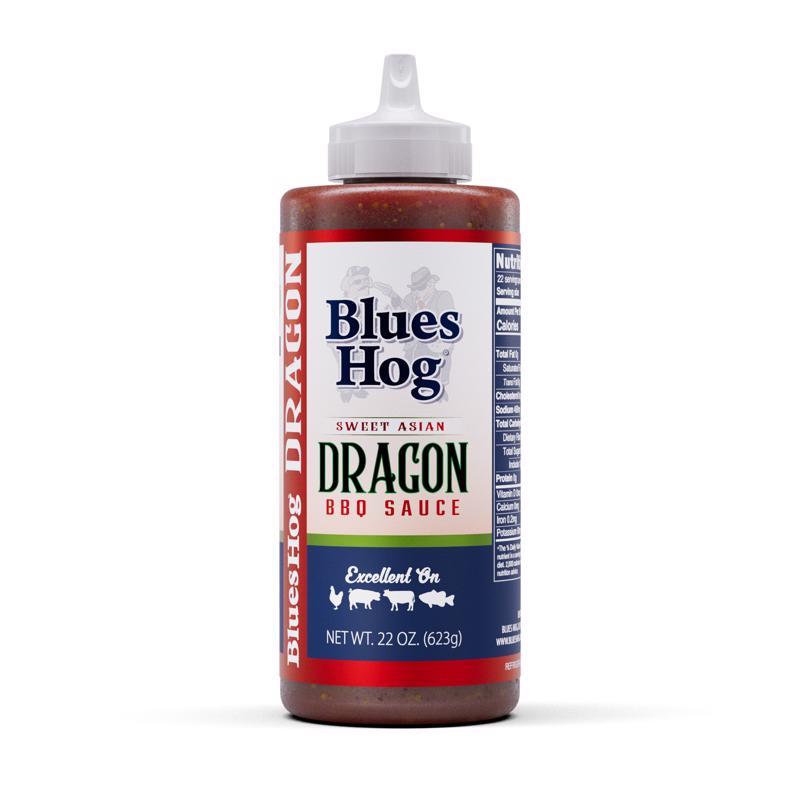 Blues Hog Sweet Asian Dragon Sauce, Sweet & Tangy Asian BBQ Sauce with Teriyaki & Garlic, All-Natural, No High Fructose Corn Syrup, Made in the USA, 22 oz