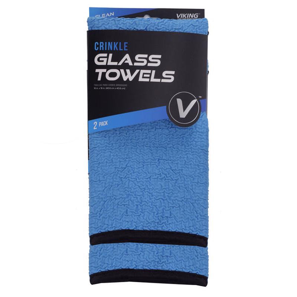 16x16 Inch Microfiber Glass Towel 2-Pack by Viking 807900