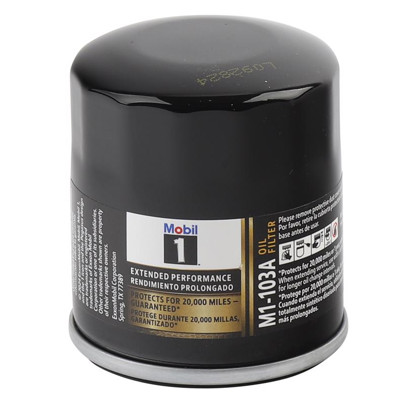 Mobil 1 Oil Filter, Canister, Screw-On, 13/16-16 in Thread, Steel, Black, Various GM Applications, Each